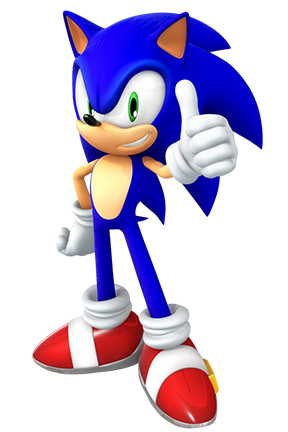 3D render of Sonic the Hedgehog